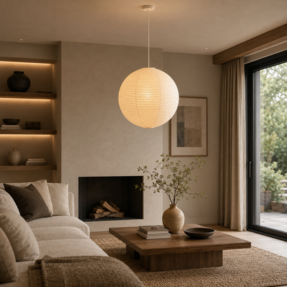 Sfera Washi Paper Globe Pendant