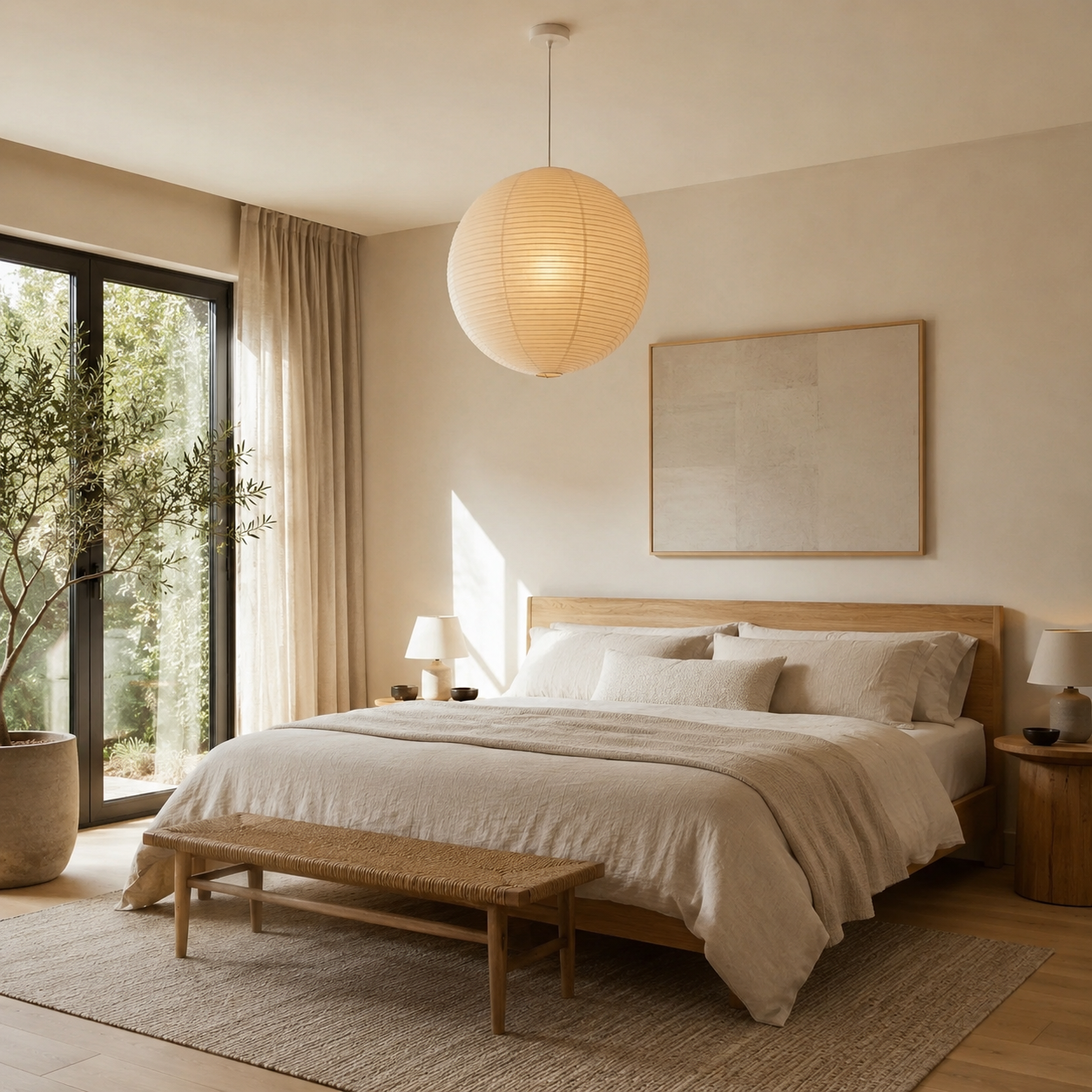 Sfera Washi Paper Globe Pendant