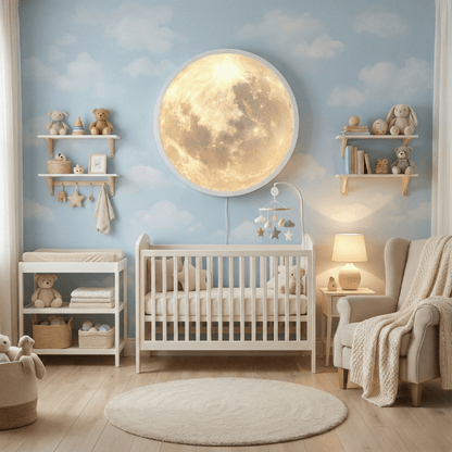 Luxury LED Planet Wall Light – 100cm Dimmable Earth or Moon Edition (Modern Wall Art Lamp) - Nuovo Luxury - 