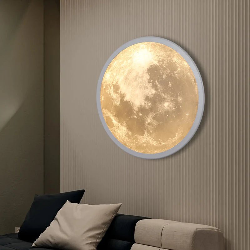 Luxury LED Planet Wall Light – 100cm Dimmable Earth or Moon Edition (Modern Wall Art Lamp) - Nuovo Luxury - 