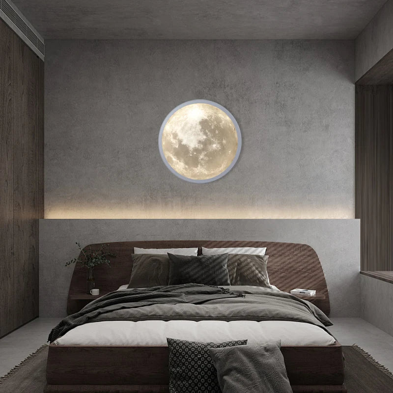 Luxury LED Planet Wall Light – 100cm Dimmable Earth or Moon Edition (Modern Wall Art Lamp) - Nuovo Luxury - 