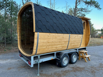 Mobile Sauna On Trailer Bespoke & Custom Options Available - Nuovo Luxury - Mobile Sauna