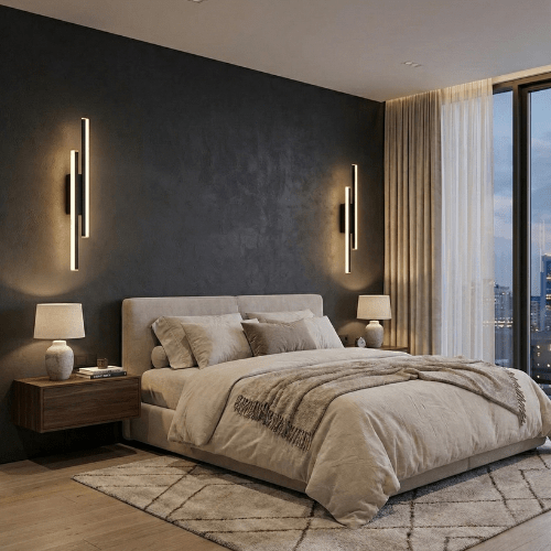 Modern Luxury LED Wall Sconce – Minimalist Up Down Acrylic Light (50cm) - Nuovo Luxury - 