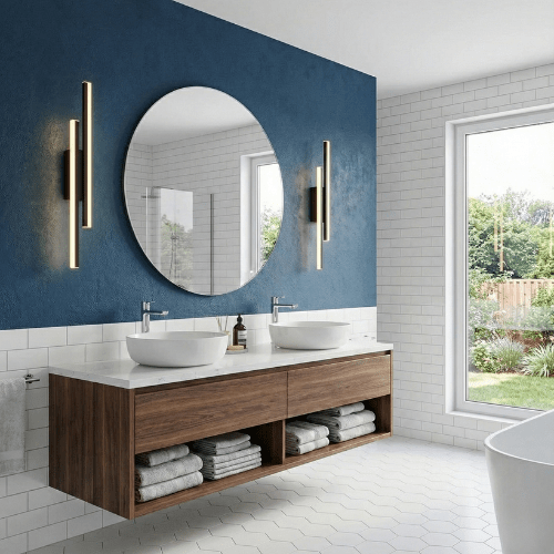 Modern Luxury LED Wall Sconce – Minimalist Up Down Acrylic Light (50cm) - Nuovo Luxury - 