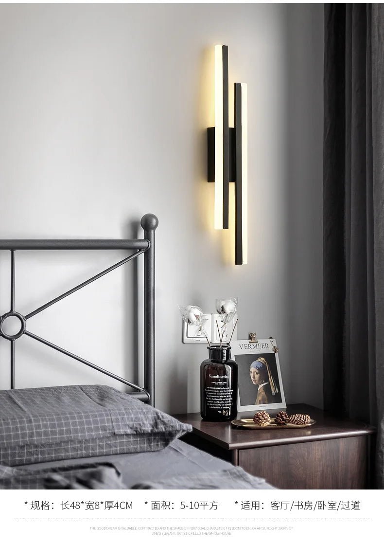 Modern Luxury LED Wall Sconce – Minimalist Up Down Acrylic Light (50cm) - Nuovo Luxury - 