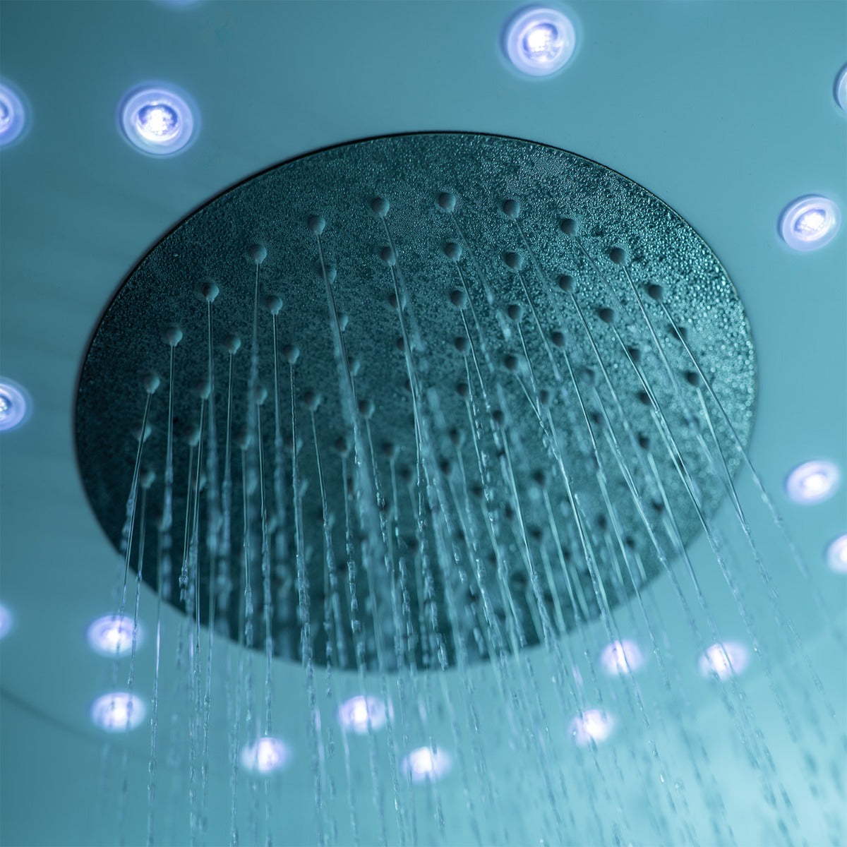 Stainless steel monsoon overhead rain shower
