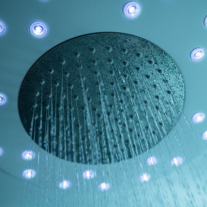 Stainless steel monsoon overhead rain shower