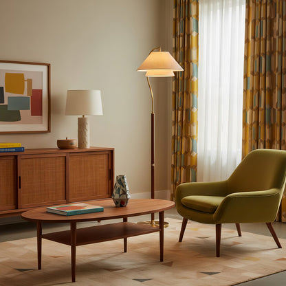 Arco Twin-Shade Floor Lamp