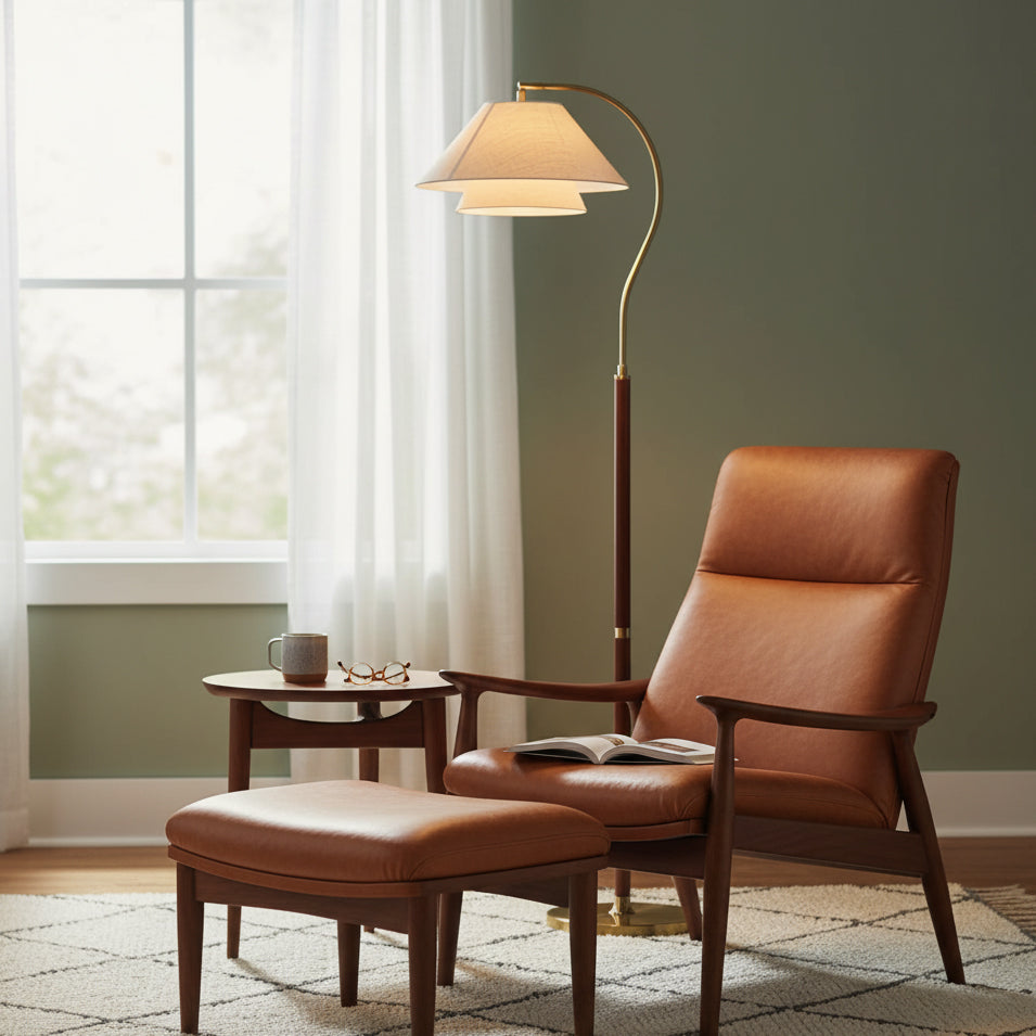 Arco Twin-Shade Floor Lamp