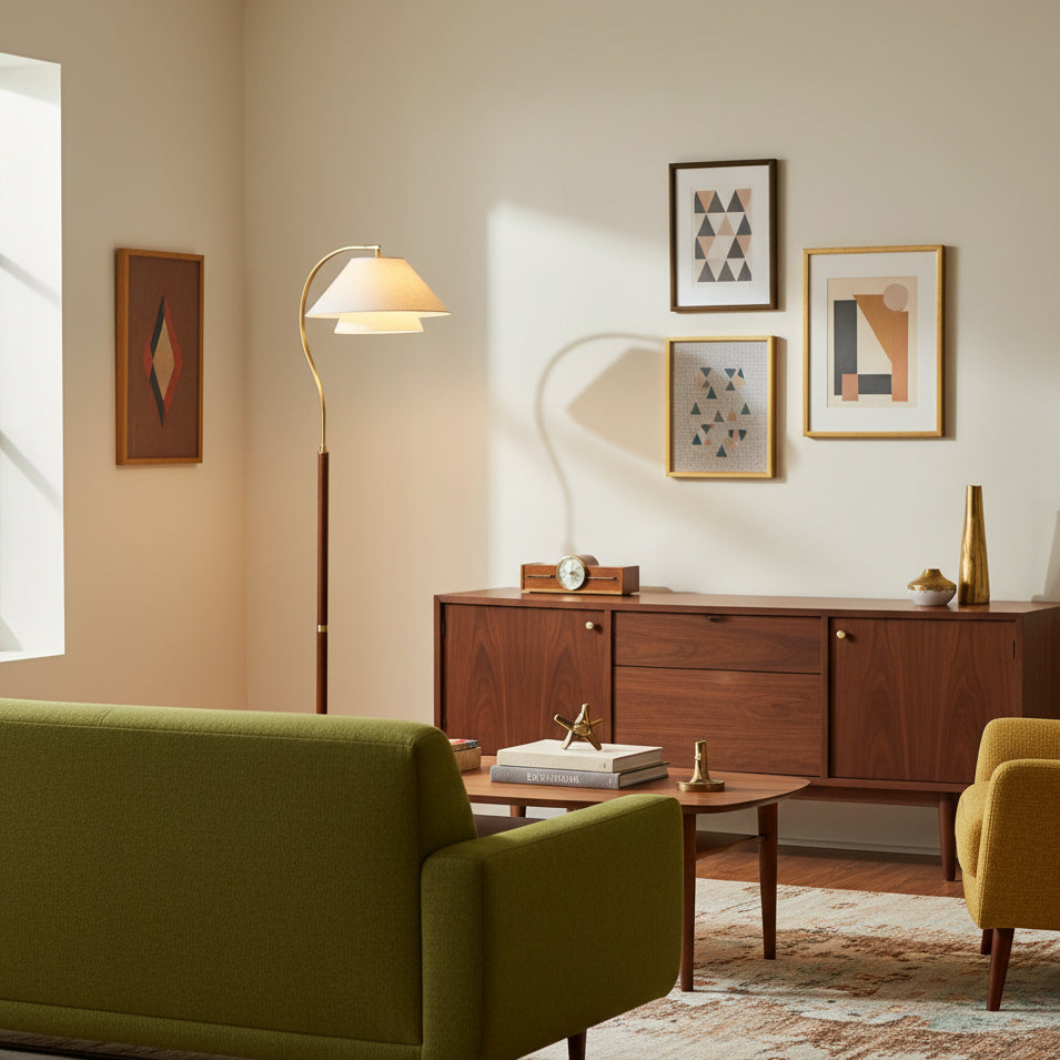Arco Twin-Shade Floor Lamp