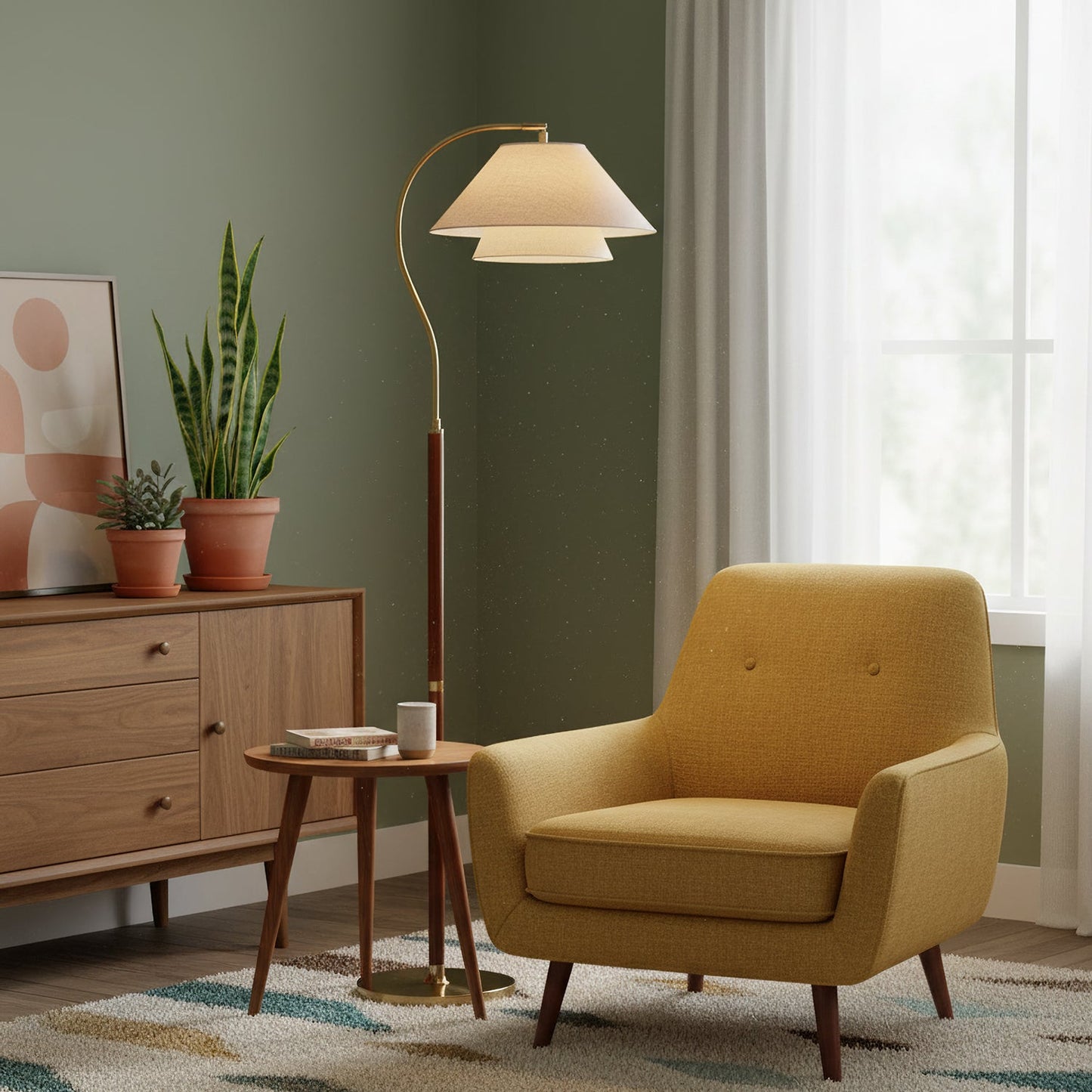 Arco Twin-Shade Floor Lamp