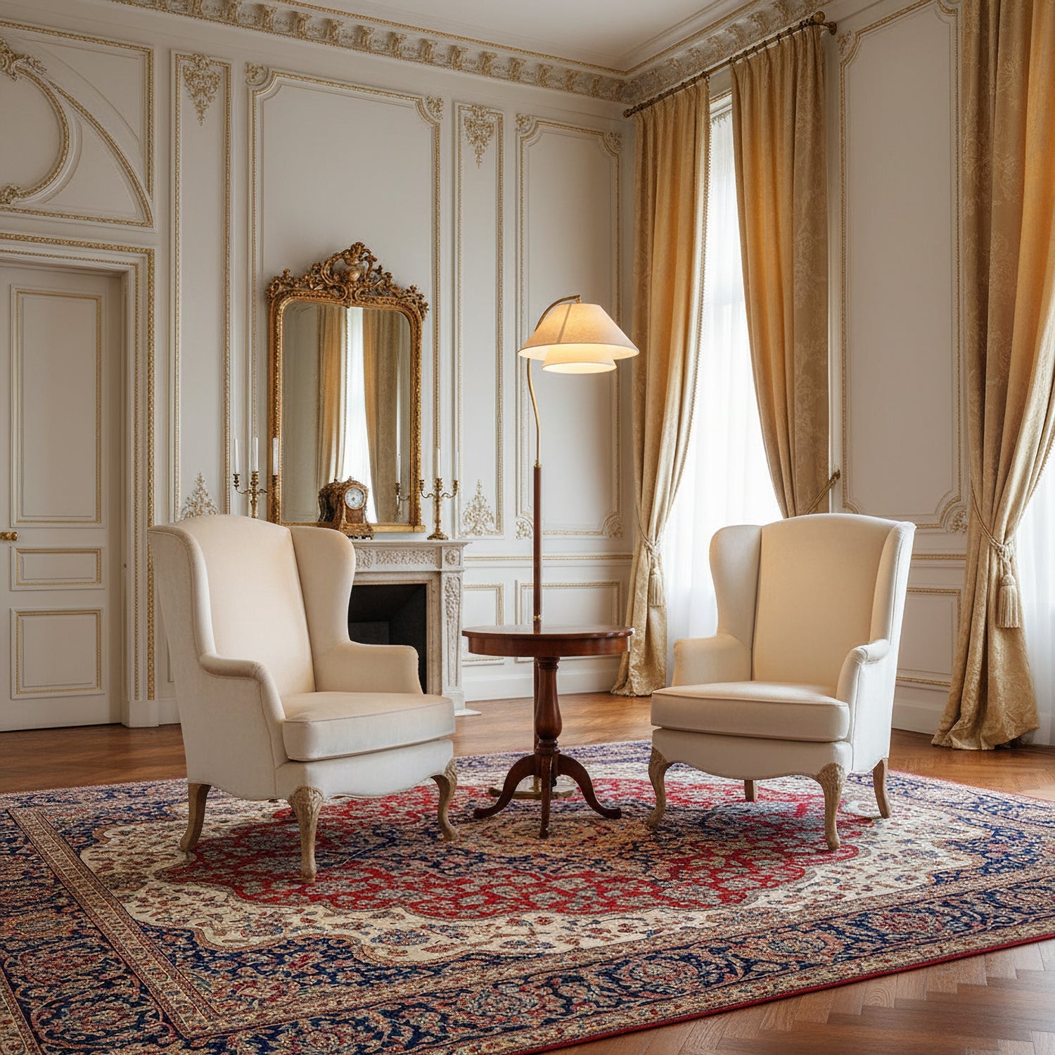 Arco Twin-Shade Floor Lamp