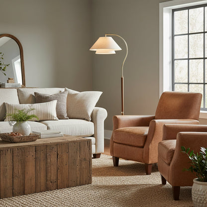 Arco Twin-Shade Floor Lamp
