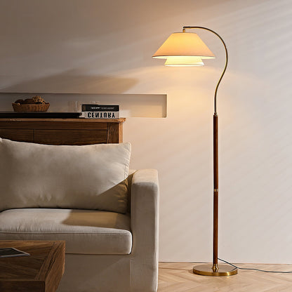 Arco Twin-Shade Floor Lamp