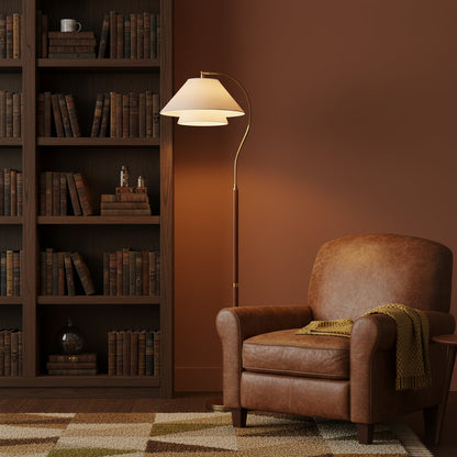 Arco Twin-Shade Floor Lamp