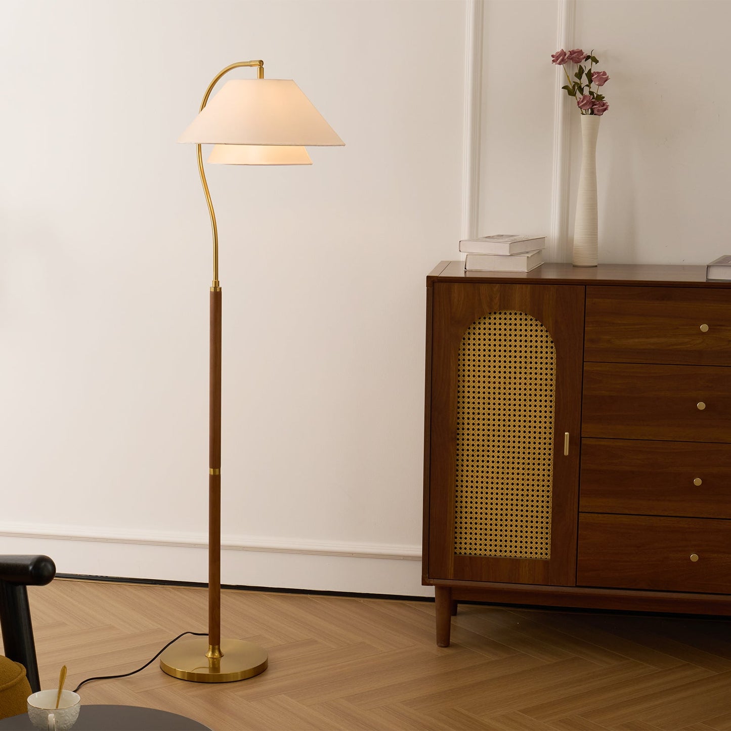 Arco Twin-Shade Floor Lamp