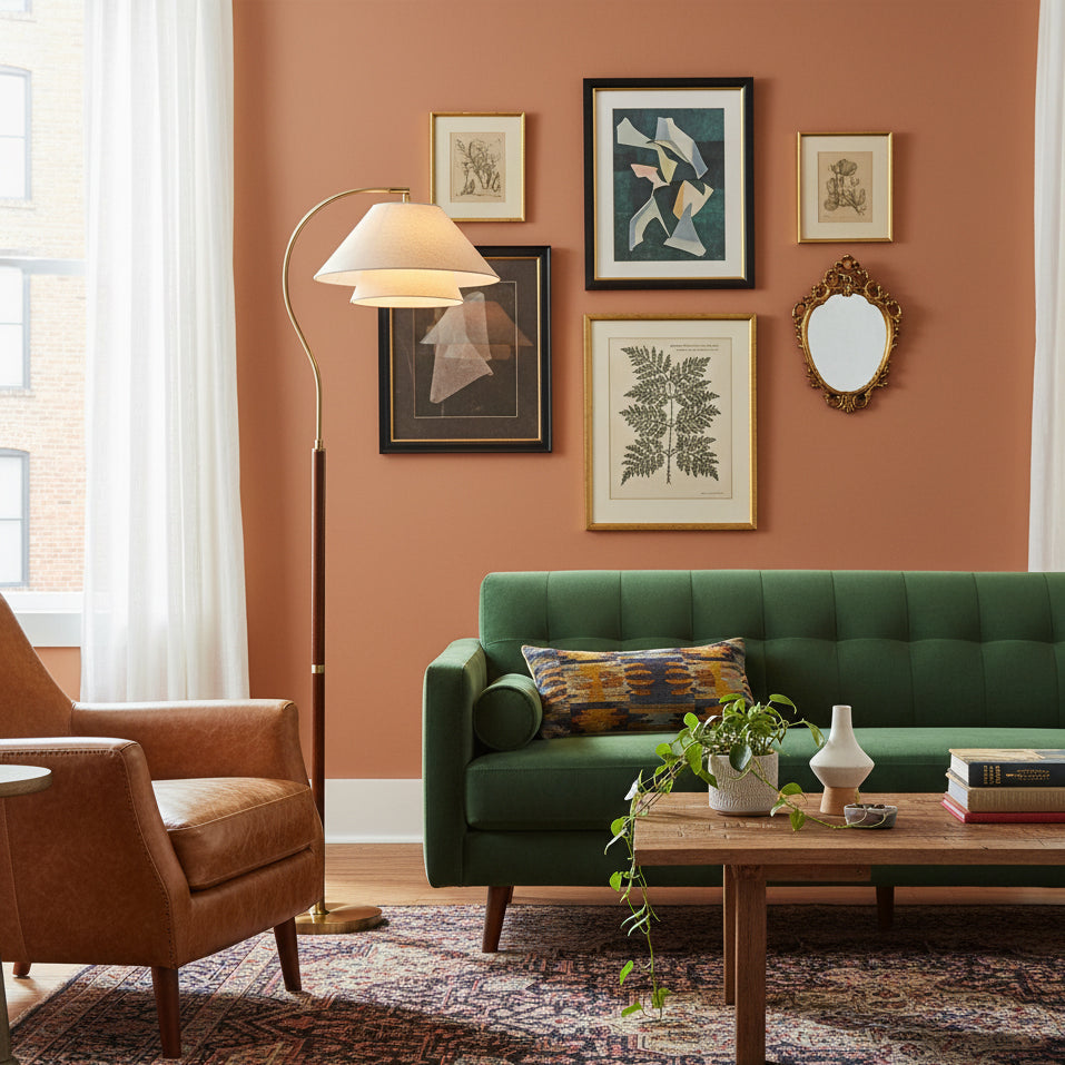 Arco Twin-Shade Floor Lamp