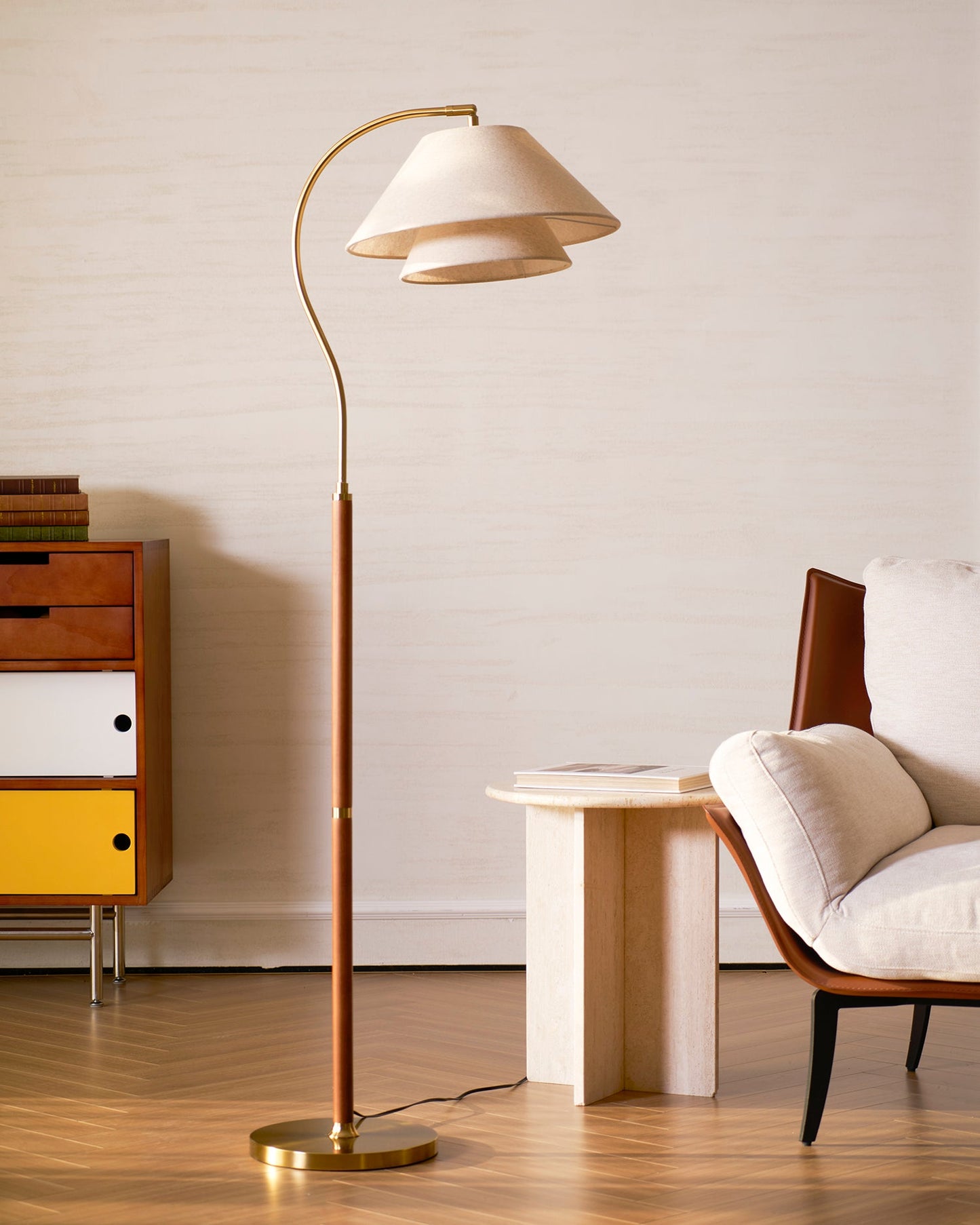 Arco Twin-Shade Floor Lamp
