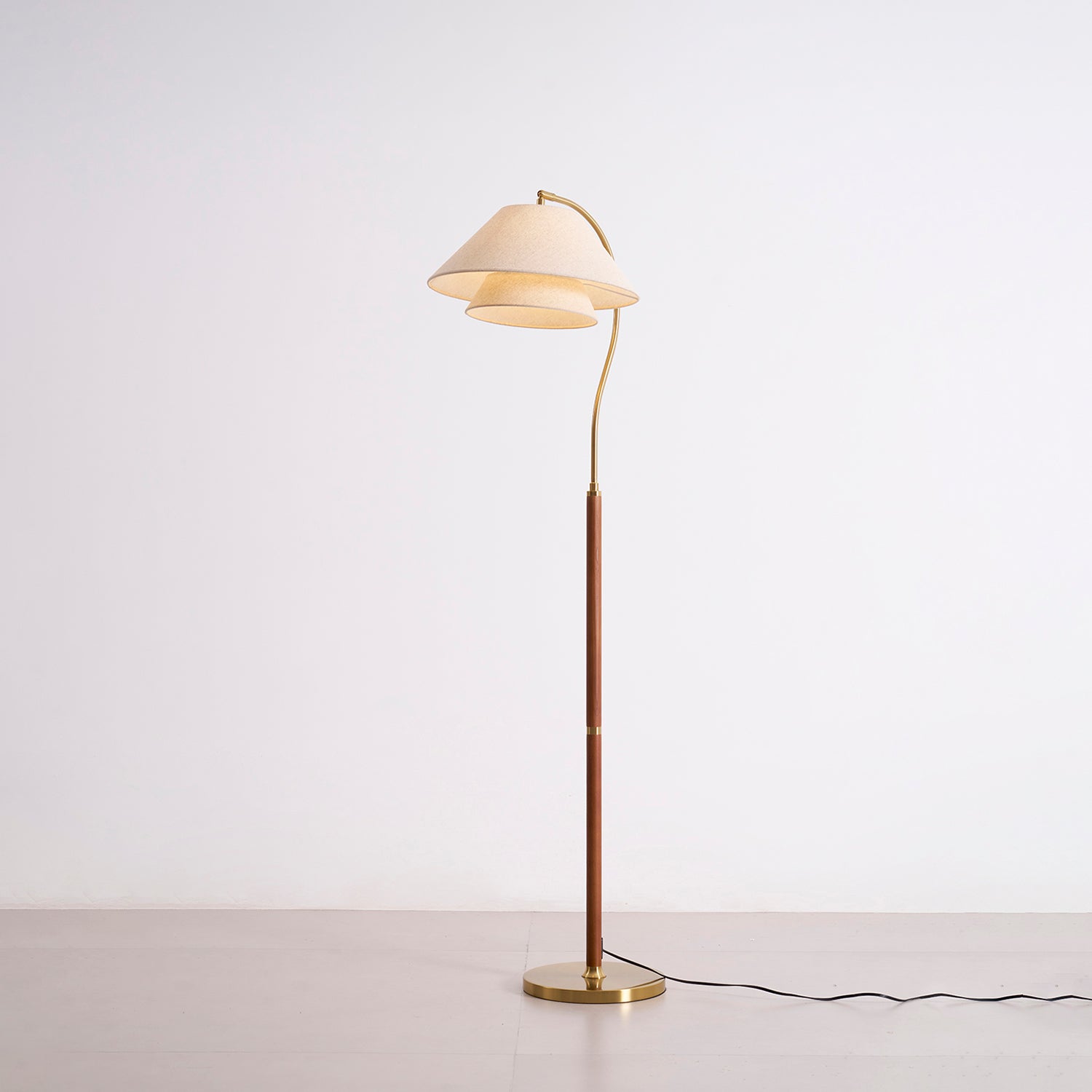 Arco Twin-Shade Floor Lamp