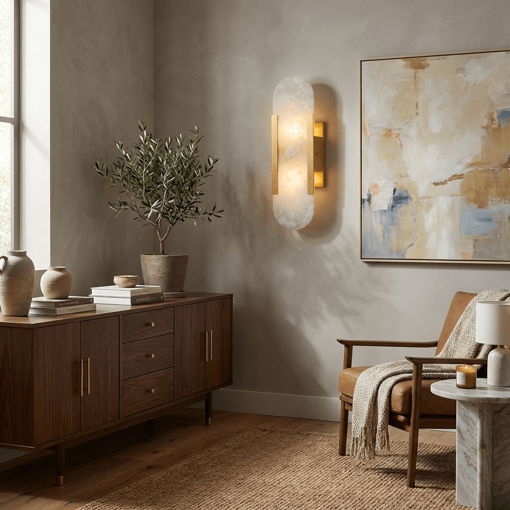 Colonna Alabaster Wall Sconce