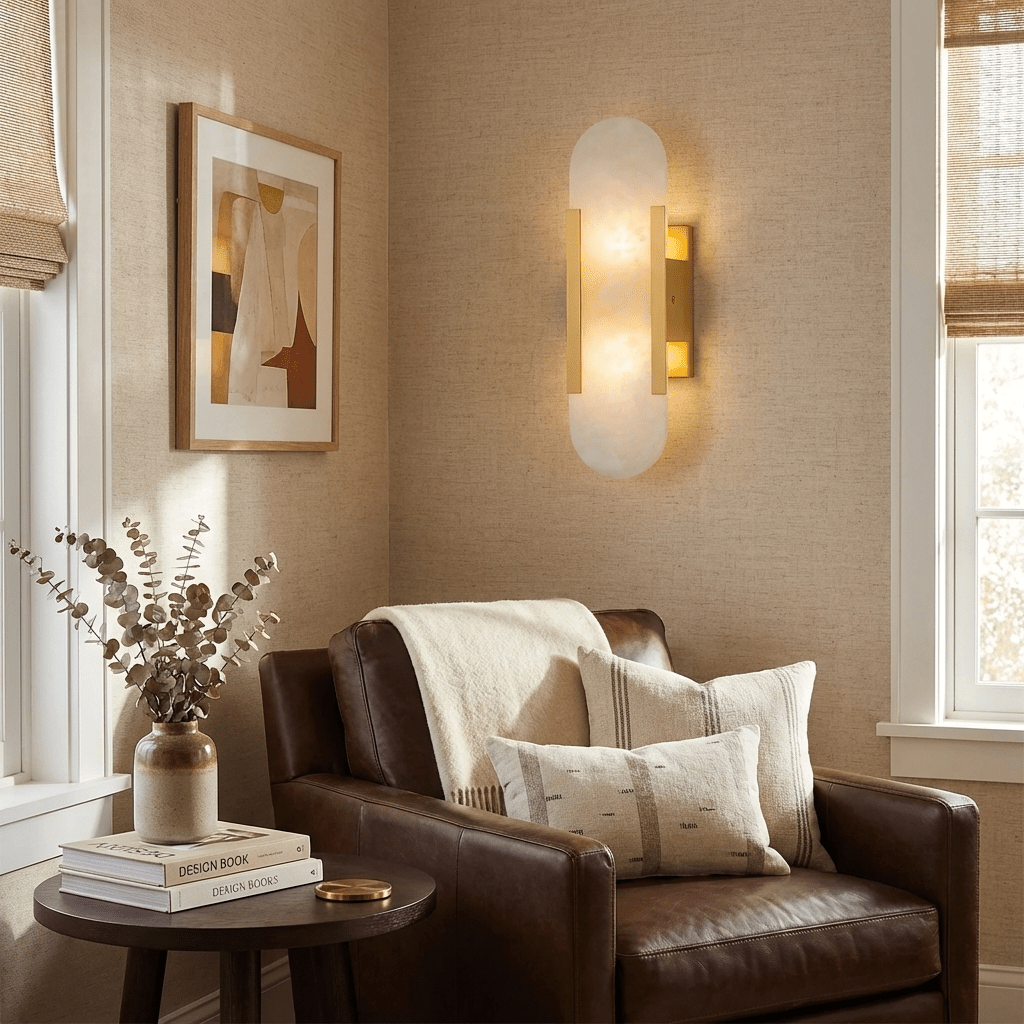 Colonna Alabaster Wall Sconce