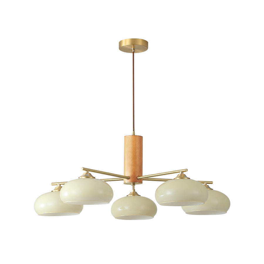 Ellisse Glass Globe Chandelier