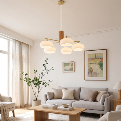 Ellisse Glass Globe Chandelier