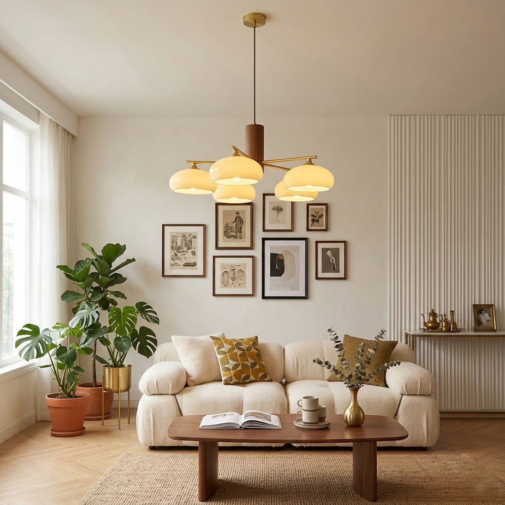 Ellisse Glass Globe Chandelier
