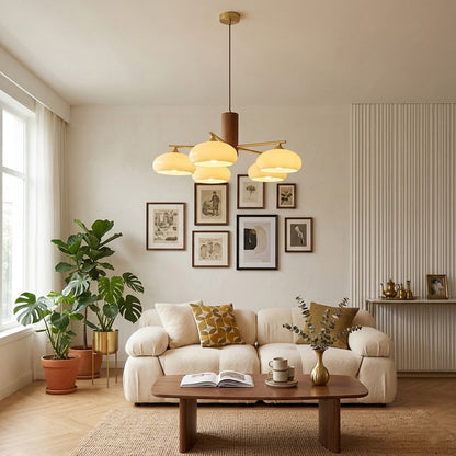 Ellisse Glass Globe Chandelier