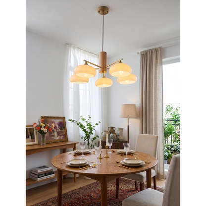 Ellisse Glass Globe Chandelier