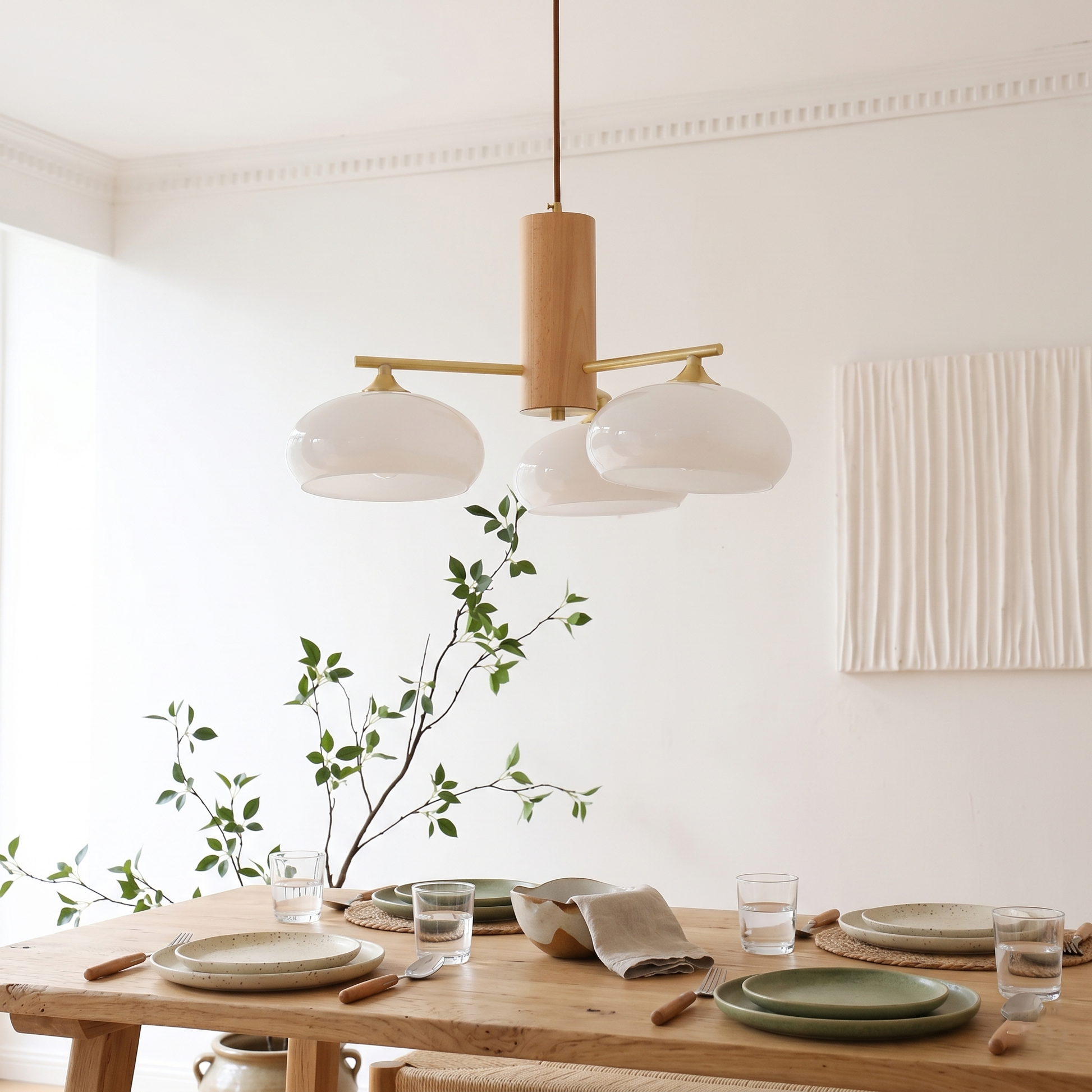 Ellisse Glass Globe Chandelier