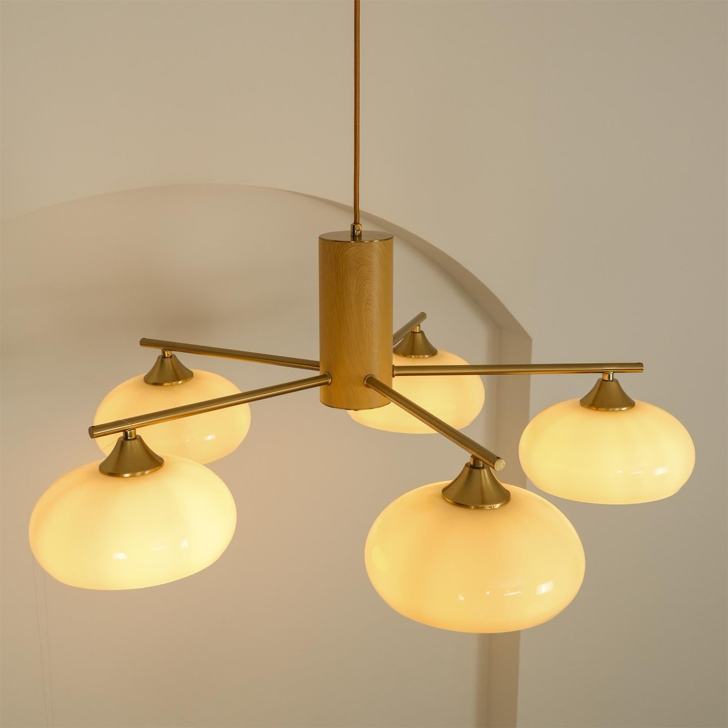 Ellisse Glass Globe Chandelier