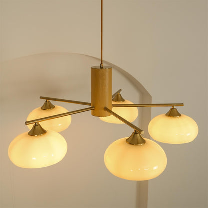 Ellisse Glass Globe Chandelier