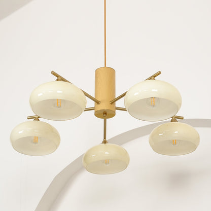Ellisse Glass Globe Chandelier