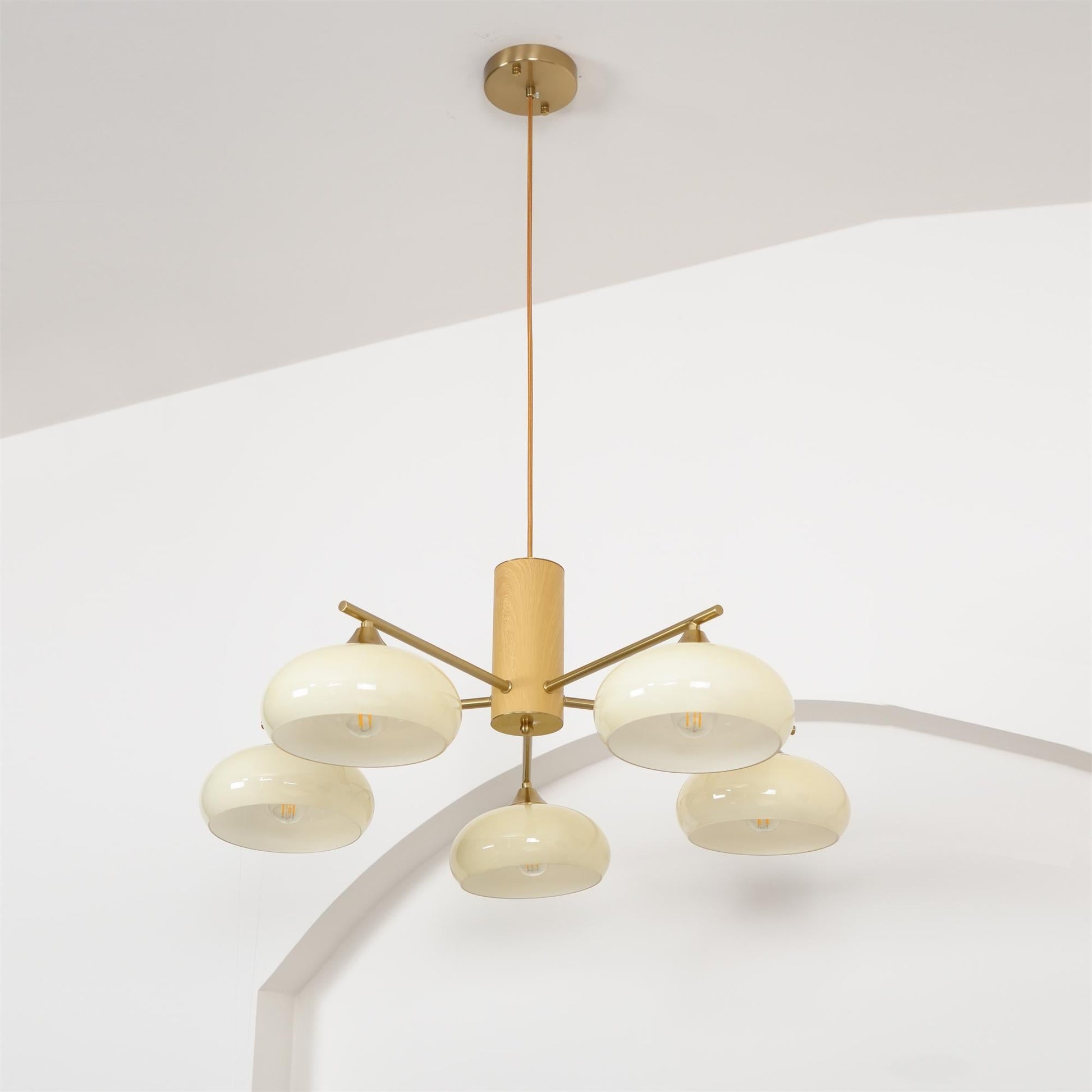 Ellisse Glass Globe Chandelier