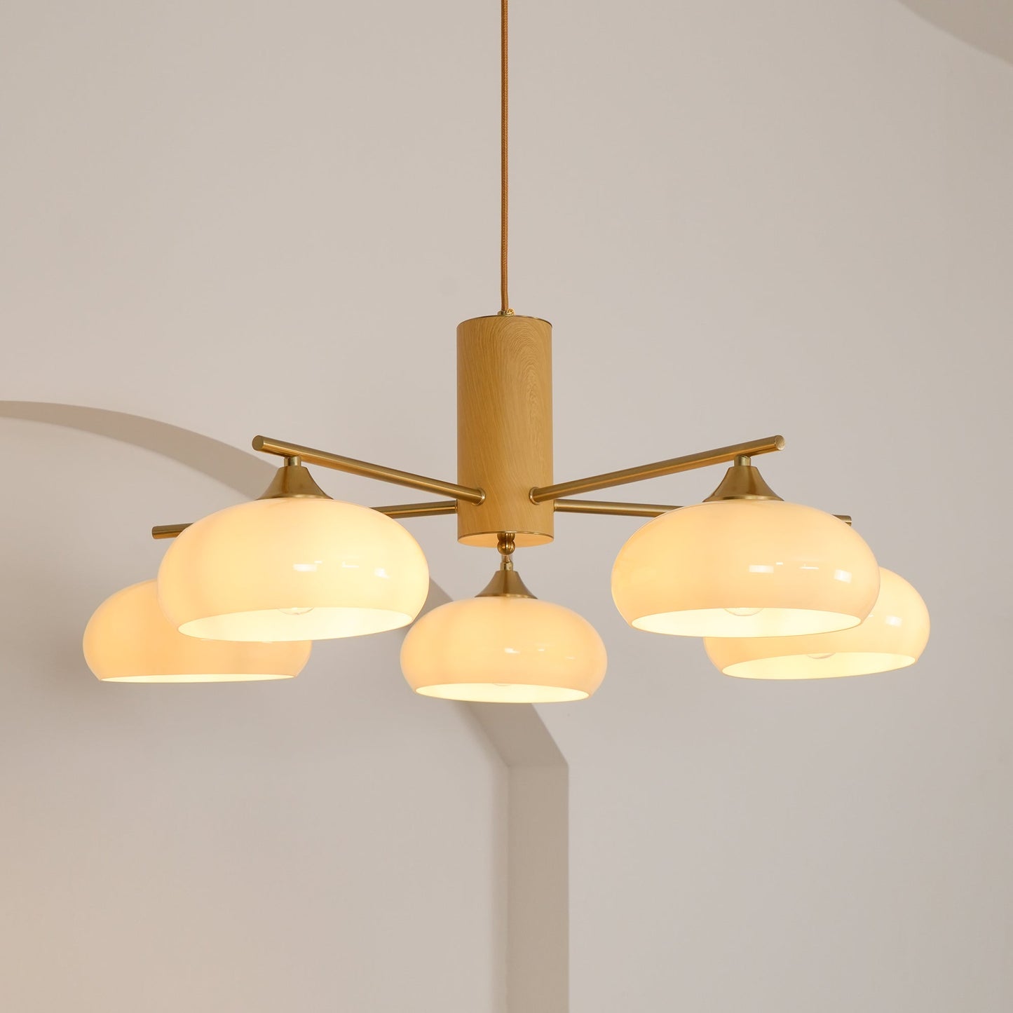 Ellisse Glass Globe Chandelier