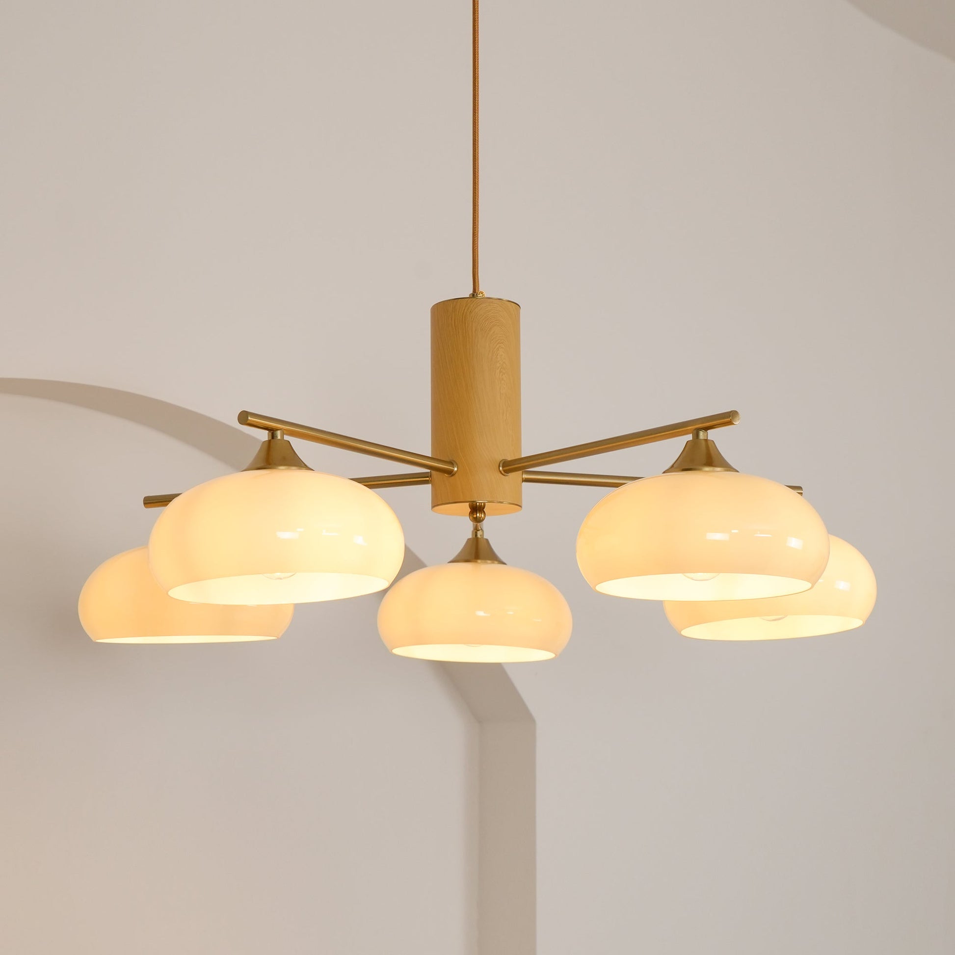 Ellisse Glass Globe Chandelier