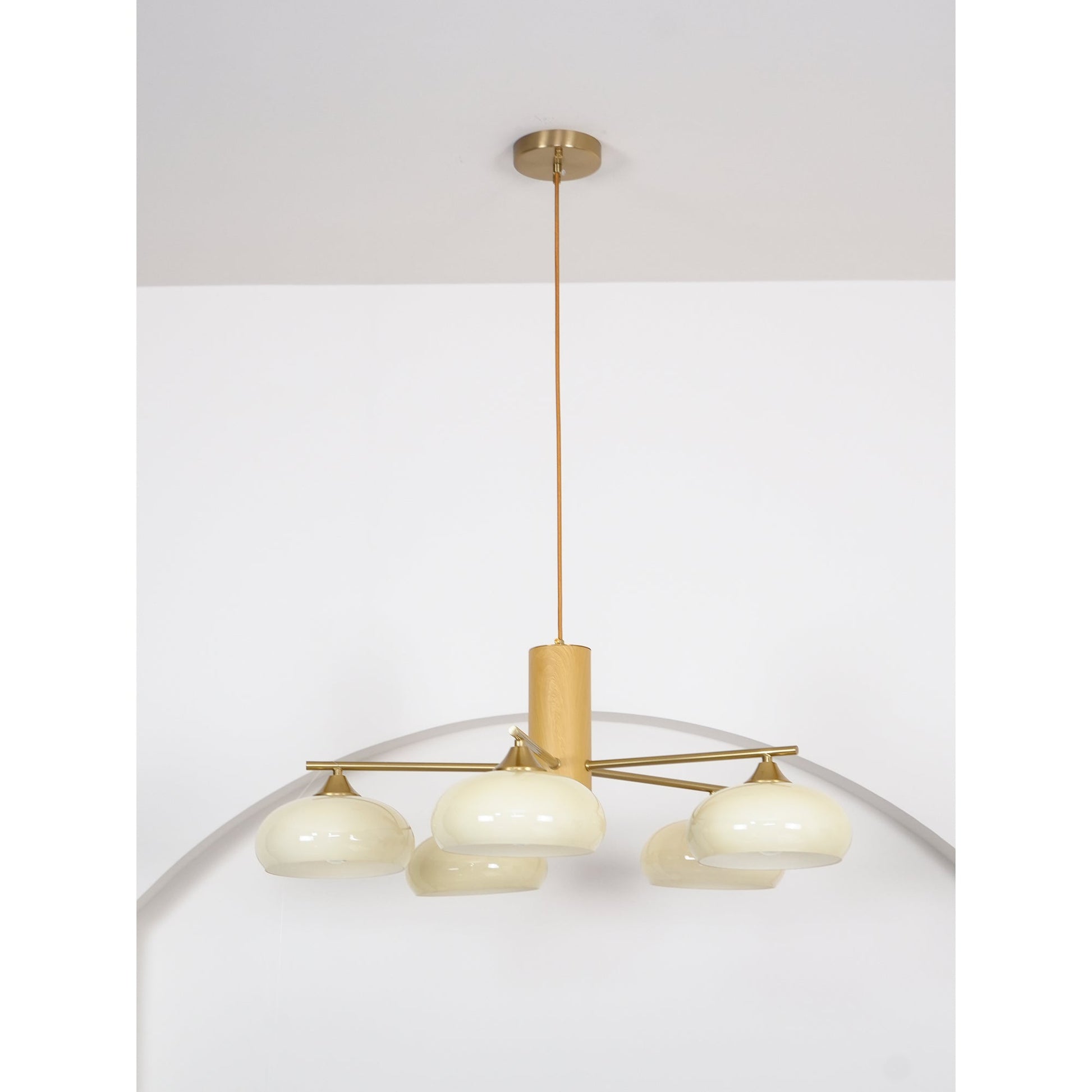 Ellisse Glass Globe Chandelier