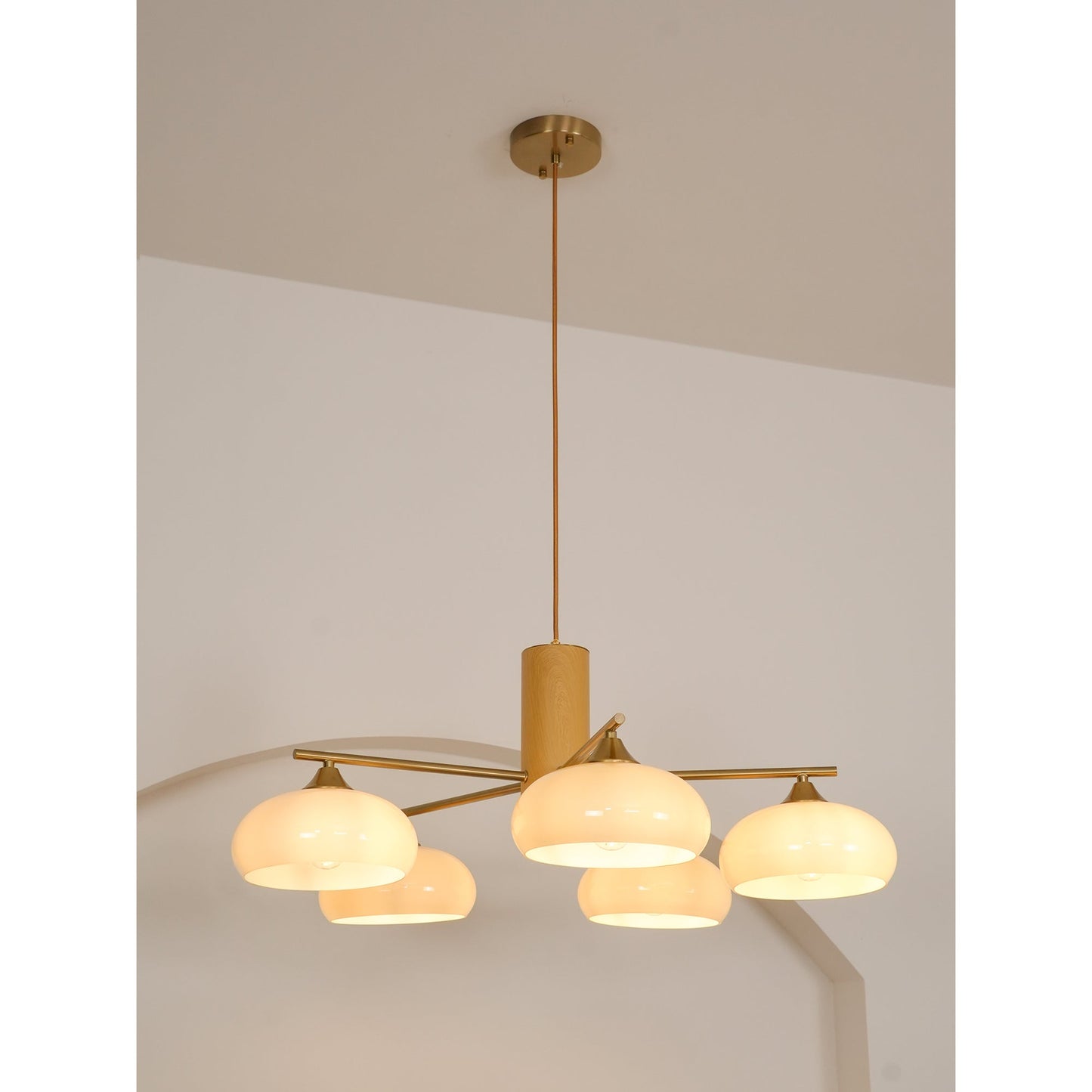 Ellisse Glass Globe Chandelier