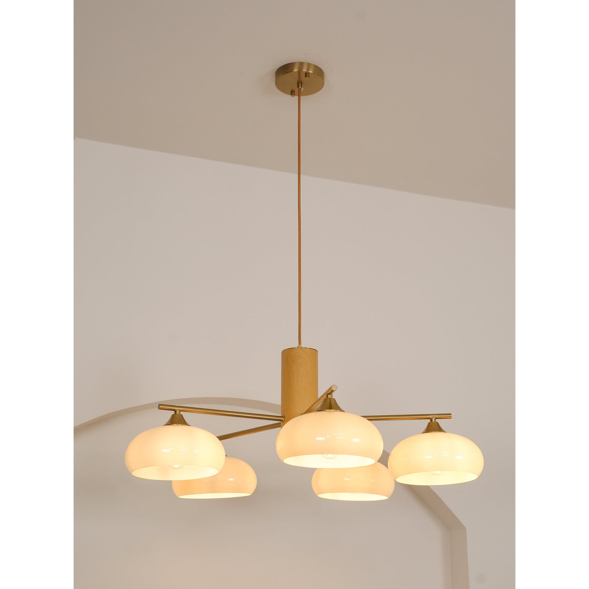 Ellisse Glass Globe Chandelier