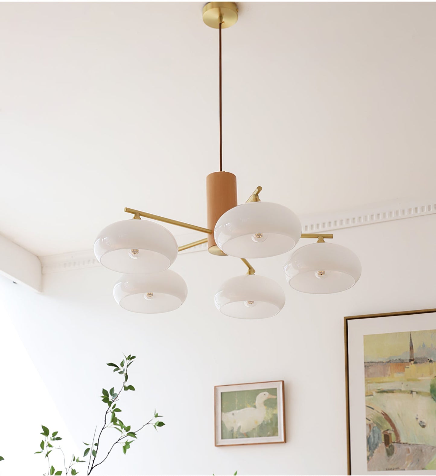 Ellisse Glass Globe Chandelier