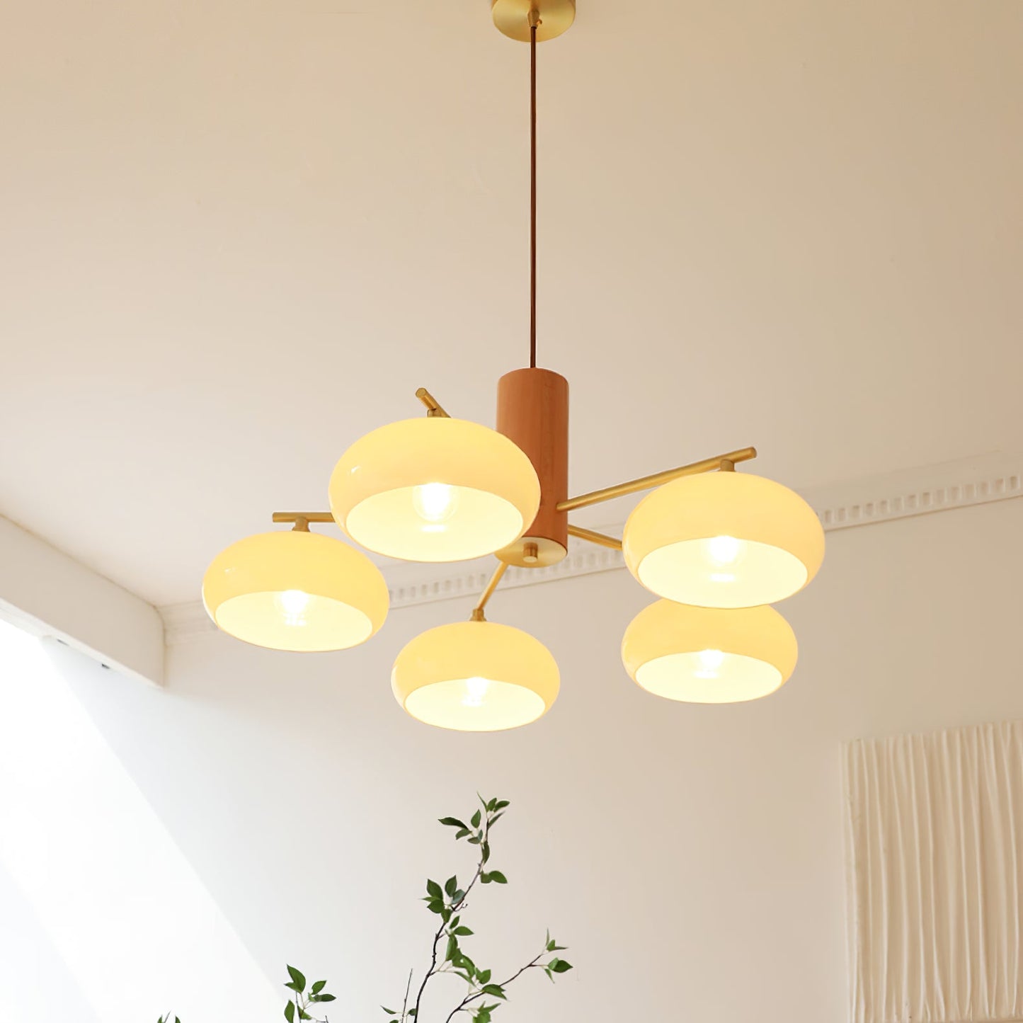 Ellisse Glass Globe Chandelier