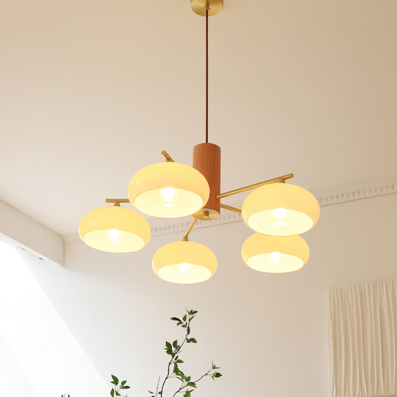 Ellisse Glass Globe Chandelier