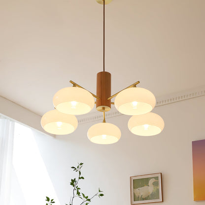 Ellisse Glass Globe Chandelier