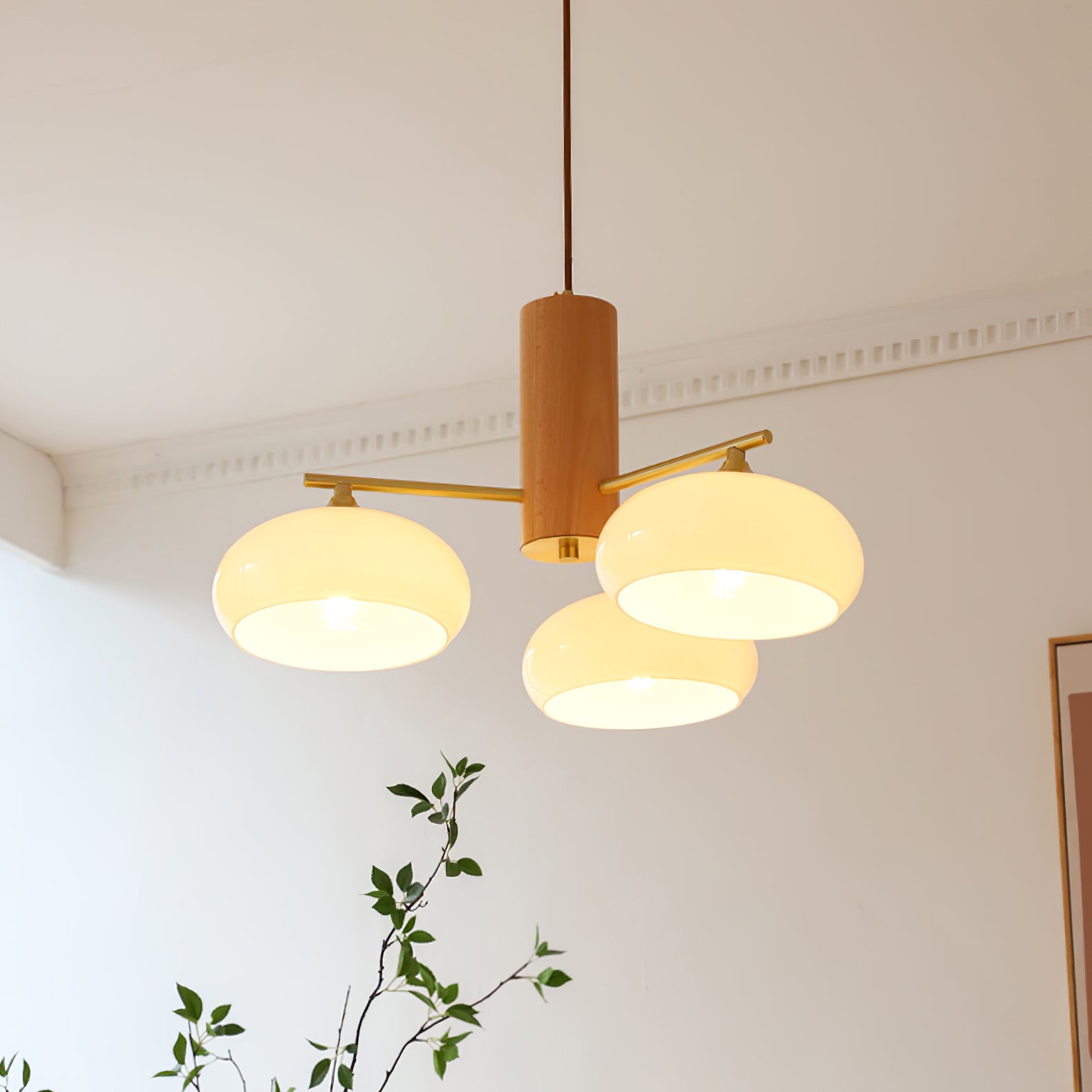 Ellisse Glass Globe Chandelier