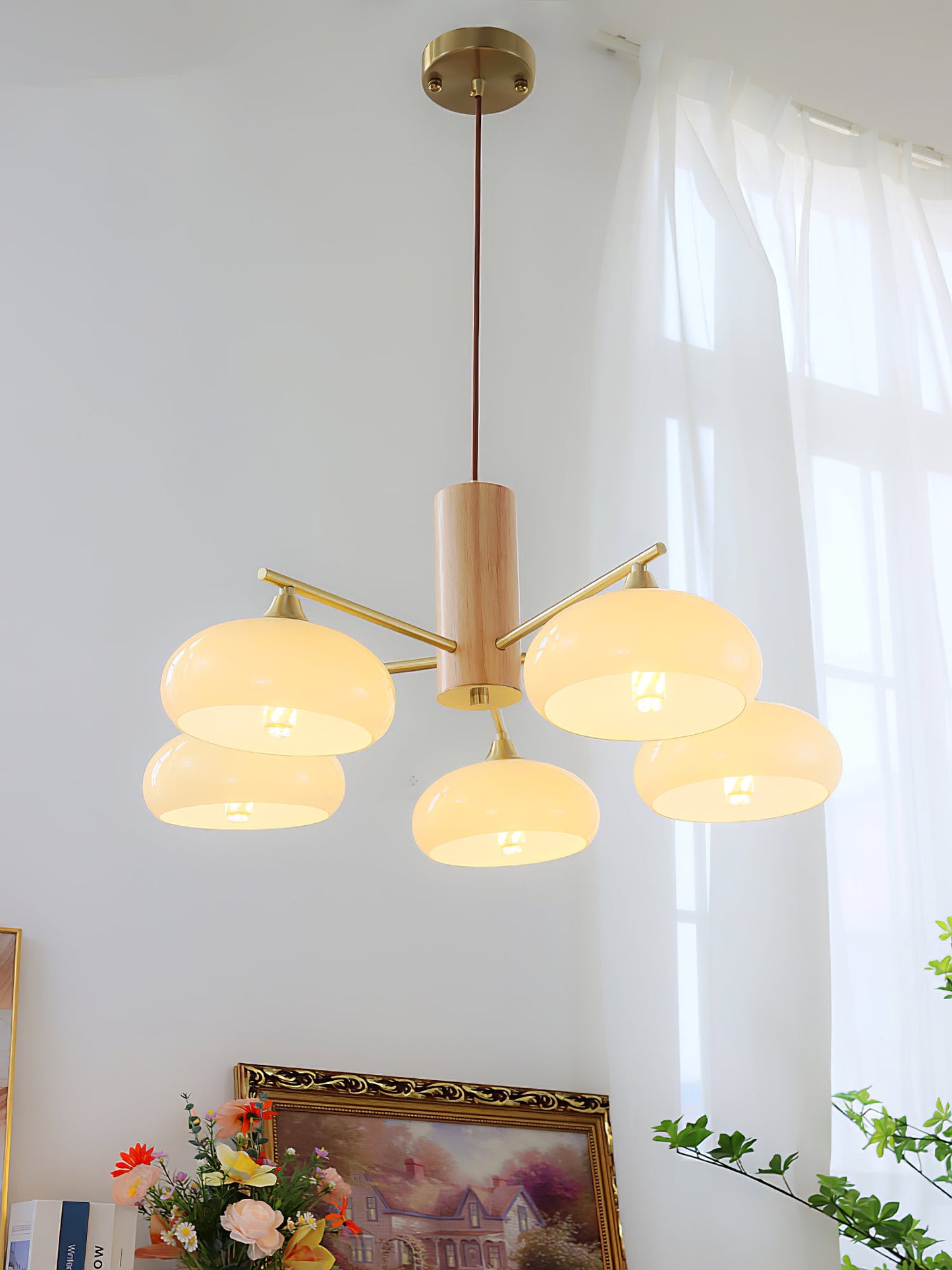 Ellisse Glass Globe Chandelier