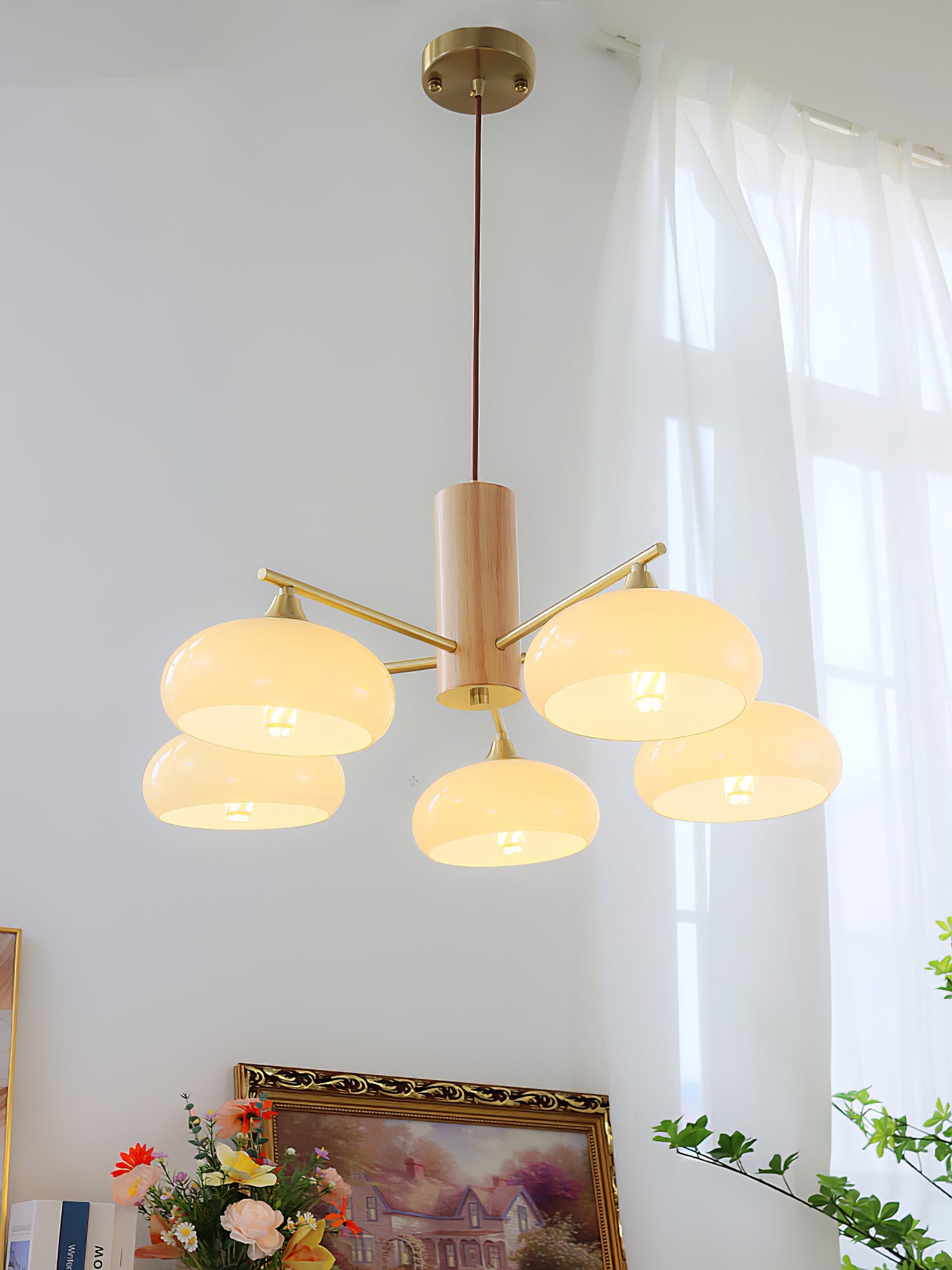 Ellisse Glass Globe Chandelier