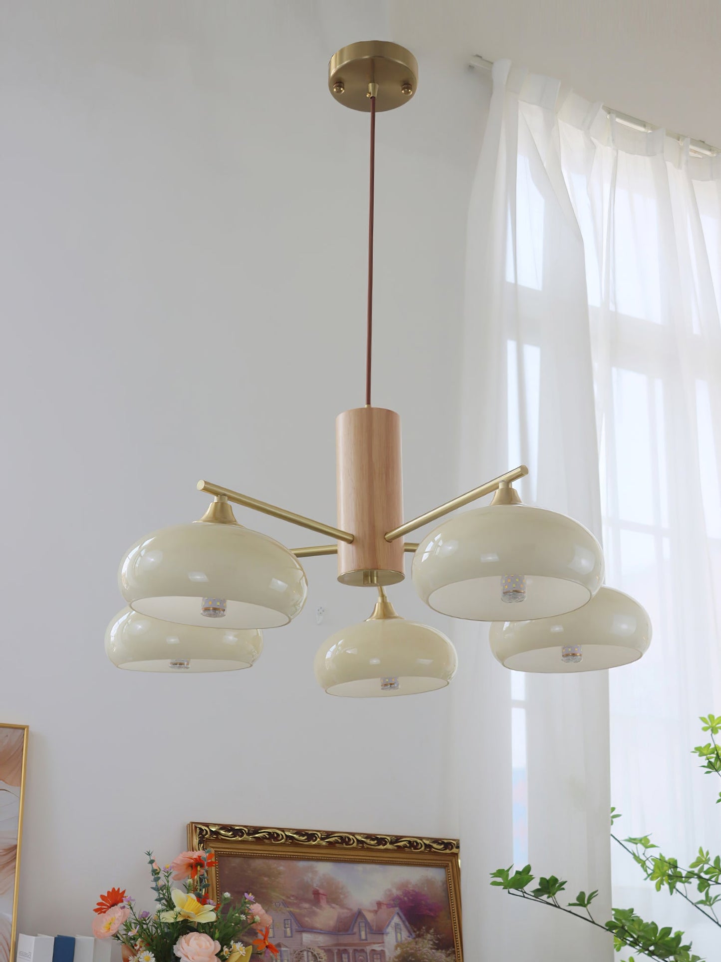 Ellisse Glass Globe Chandelier