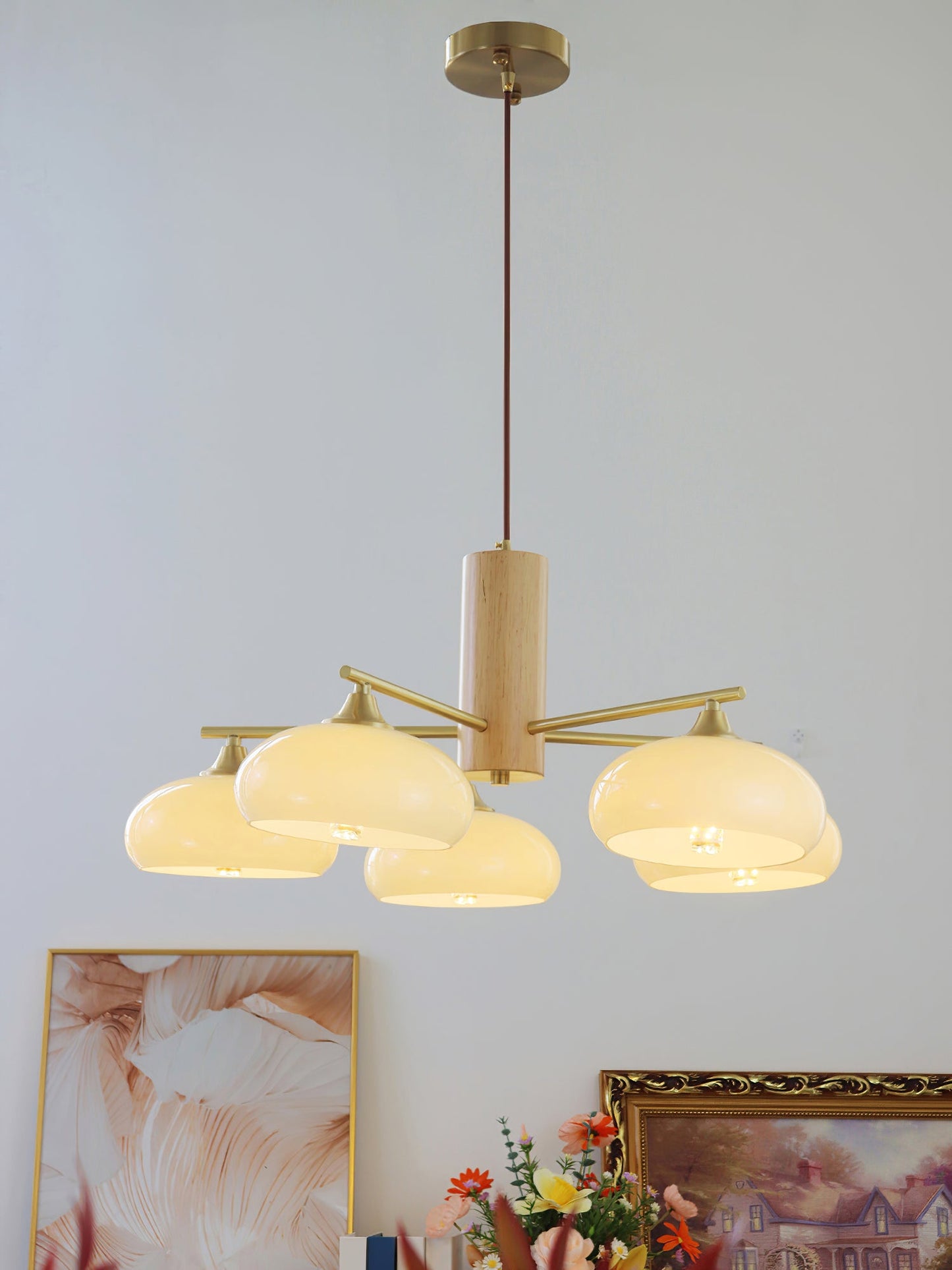 Ellisse Glass Globe Chandelier