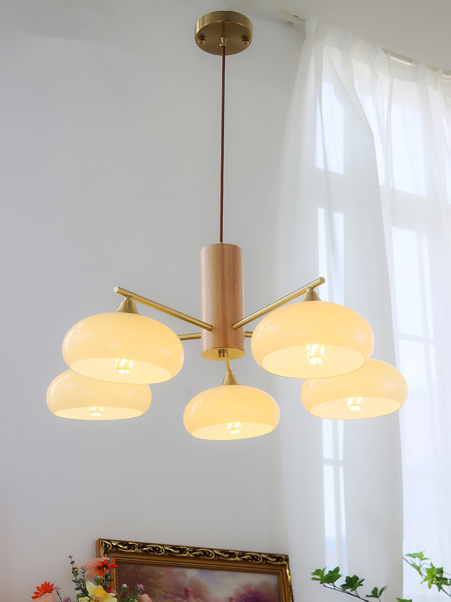 Ellisse Glass Globe Chandelier
